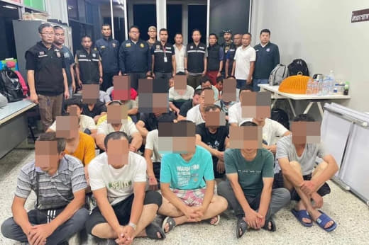泰国警方逮捕近30名中国非法劳工