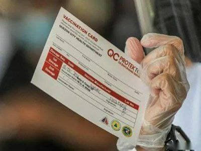 马尼拉市6人涉伪造疫苗卡被捕