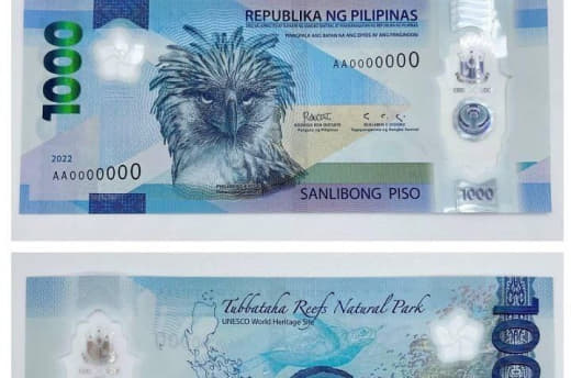 当地时间12月11日，菲律宾央行抢先公布新版1000披索面额的塑质钞票...
