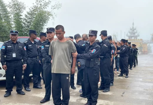 佤邦司法委今天向中方再次移交20名中国籍犯罪嫌疑人
