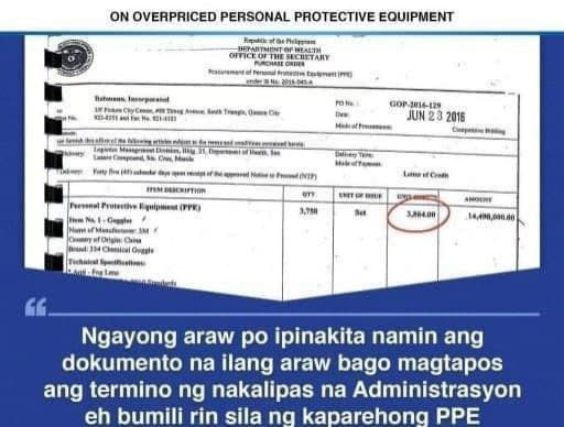 菲律宾总统府否认高价采购个人防护设备