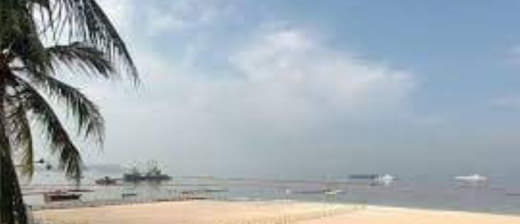 菲律宾马尼拉市的马尼拉湾白沙滩(ManilaBaywalkDolomi...