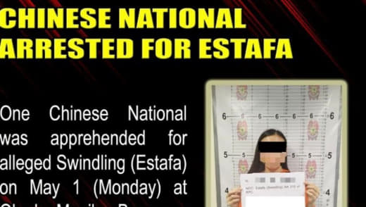 涉换汇骗局中国女子收到29万元后拒付230万菲币被捕