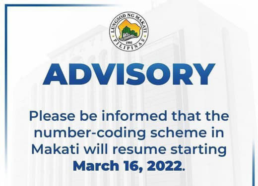 菲律宾马卡蒂市(Makati)地方政府近日宣布将于3月16日全面恢复私...