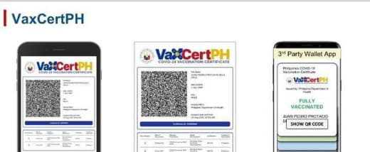 菲律宾卫生部周一呼吁公众重新申请及下载VaxCertPH电子疫苗证书，...