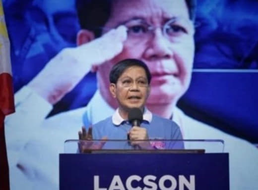 在新冠疫情威胁显著控制的情况下，菲律宾总统候选人班斐洛·辘逊(Panf...