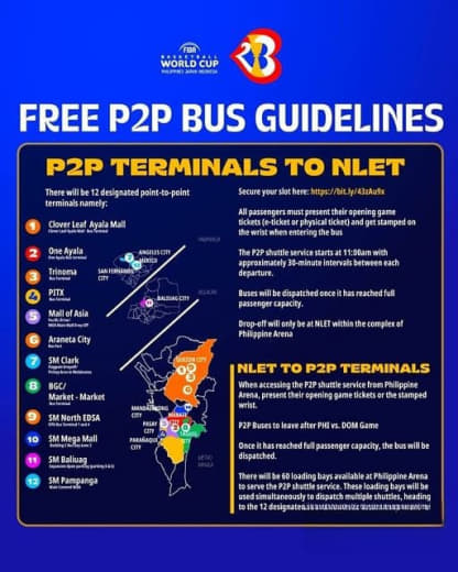 揭幕战菲律宾将为布拉干赛场提供免费班车
