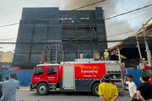 柬埔寨金边一夜店大火导致6名中国人死亡