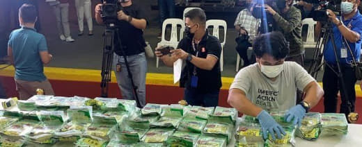 菲律宾缉毒署查获价值4亿菲币毒品
