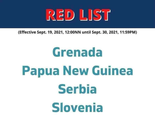 菲律宾宣布四国列入新冠高风险红色名单