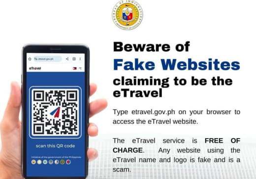 菲律宾移民局严打腐败，提醒申请旅游签出入境二维码不收取任何费用