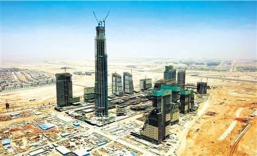 中企承建“非洲第一高楼”封顶