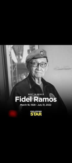 前总统菲德尔·蓝莫斯(FidelV.Ramos)举行国葬，并安葬在位于...