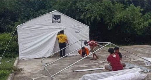 菲律宾政府已向灾区提供帐篷至少10人受伤录得400次余震