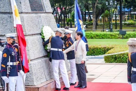 马科斯要求菲律宾人体现何塞黎刹博士的爱国主义和毅力