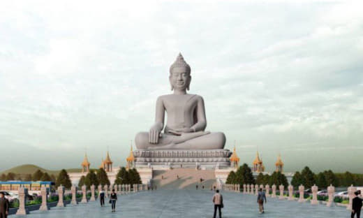 金边索卡酒店的负责人表示，该公司计划在波哥山建造一座108米高的佛像，...