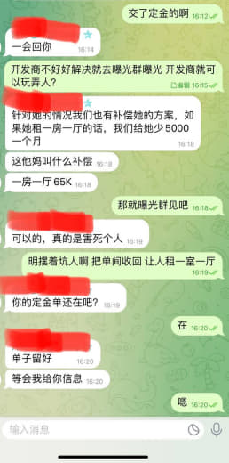 瞒着开发商把房子出租！我已经交了定金，租房合同也签了，行李也收拾好了，...