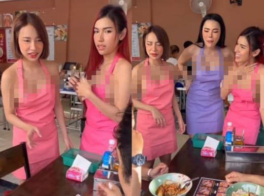 据泰媒报道，近日泰国一家河粉店引起了大众的关注，主要原因是店内的女店员...