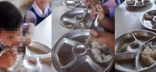 近段时间，泰国社交网络流传着一张幼儿园学生正在吃午餐的照片，然而学生午...
