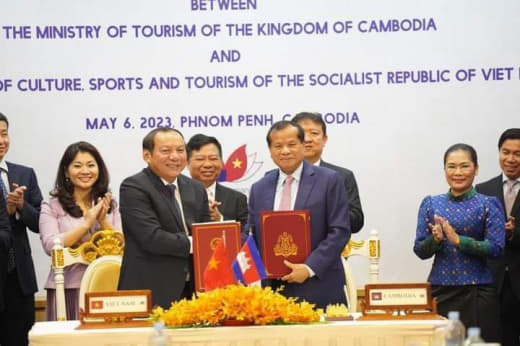 柬埔寨与越南签署旅游合作备忘录（MOU），旨在共同推动疫后旅游业韧性复...