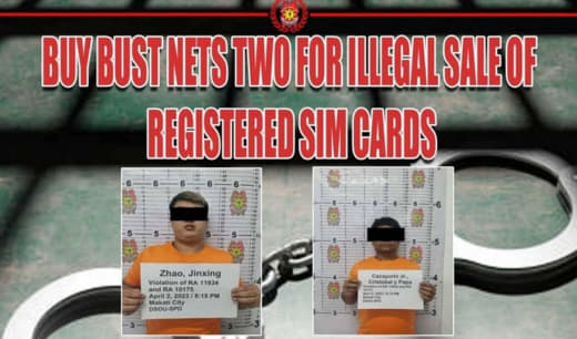 近日，一名中国公民和他的菲律宾司机因非法出售已实名认证及GCash注册...