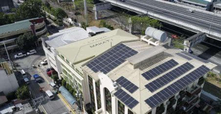 马卡蒂市多所公立学校开始安装太阳能板