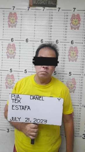 菲律宾国家警察在描仁瑞拉市(Valenzuela)逮捕一名华裔男子，而...