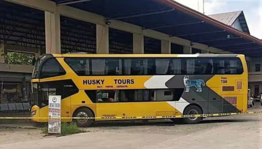 据悉，该双层巴士来自古岛市(Cotabato)并将前往将军市(Gene...