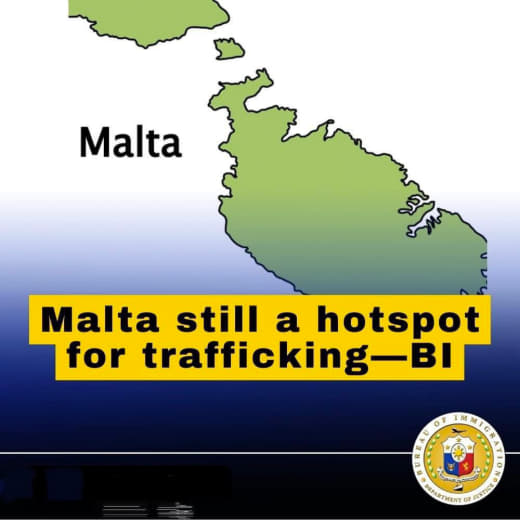 菲移民局拦截两名赴马耳他人口贩运受害者