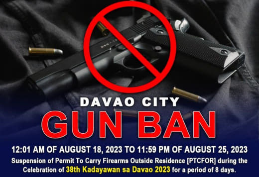 菲律宾国家警察近日宣布，为应对达沃市(Davao)重大节日之一的“Ka...