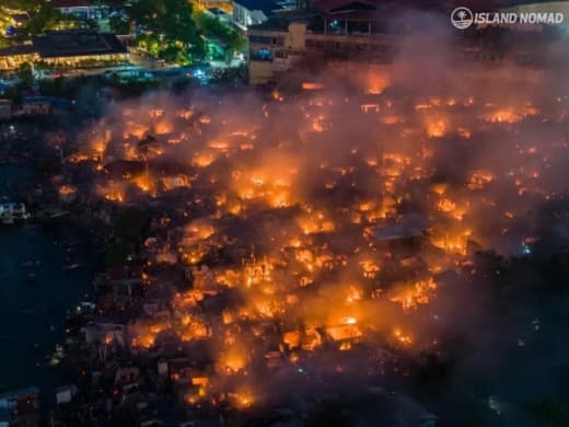 菲律宾特大火灾！4000多人受灾！