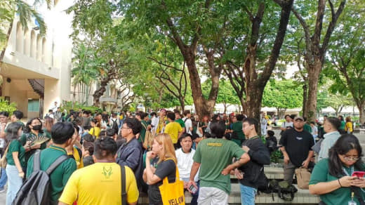 菲律宾马尼拉市三巴乐区(Sampaloc)远东大学(FEU)的艺术大楼...