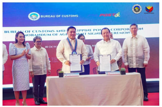 菲律宾邮政公司与海关局近日签署一项谅解备忘录，旨在加快国际快递送达菲律...