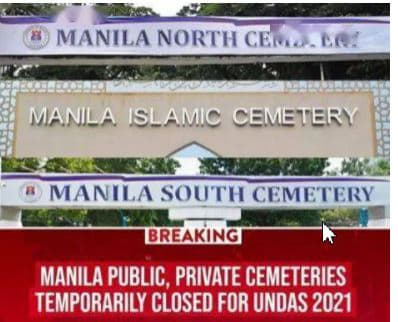马尼拉市政府下令：亡人节期间禁止扫墓！