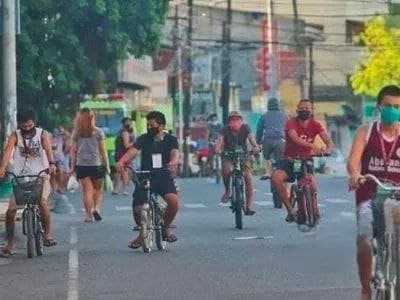作为严格执行主要干道自行车道政策计划的一部分，菲律宾宿务市(Cebu)...