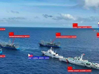 菲律宾海岸警卫队敦促中国海警和中国海上民兵停止在菲律滨海域进行“非法”...
