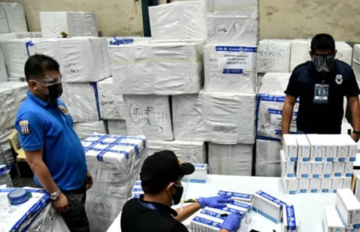 菲海关局查获一批来自中国的价值2900万菲币非法进口药物！