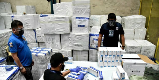 菲律宾海关局查获价值2900万菲币非法进口药物