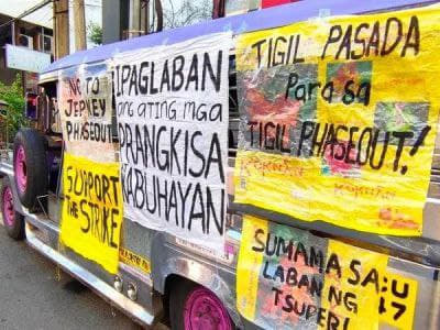 受周一Manibela交通运输团体大罢工影响，菲律宾首都区及多个省份及...