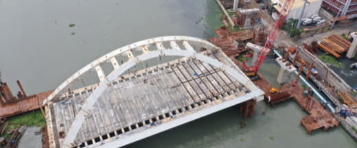 马尼拉市岷伦洛——王城内大桥已完成81%明年一季度通车