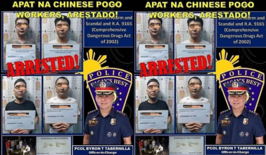 四名中国人指控菲律宾警方乱抓人