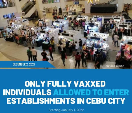 明年1月1日起，菲律宾宿务市禁止未接种疫苗者进入商店！