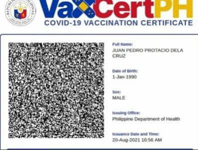 菲律宾电子疫苗证书可用于本地旅游